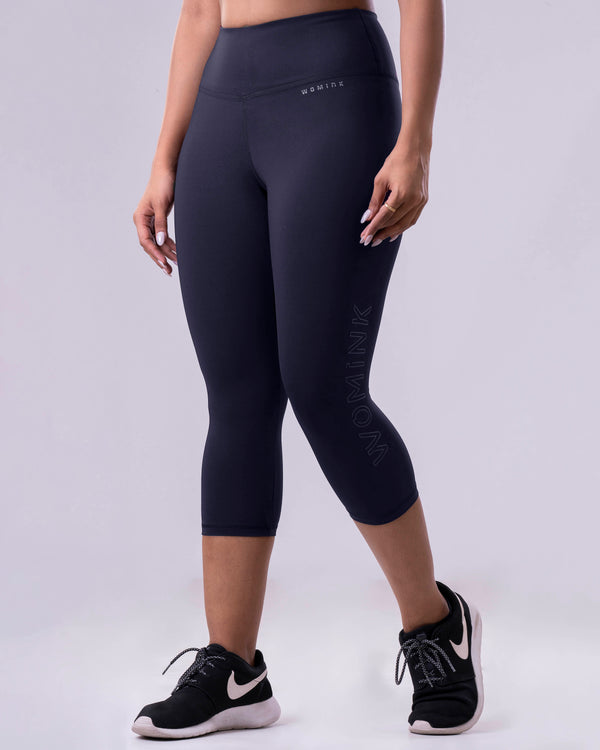 Empowered 3/4th Navy Legging | WOMINK