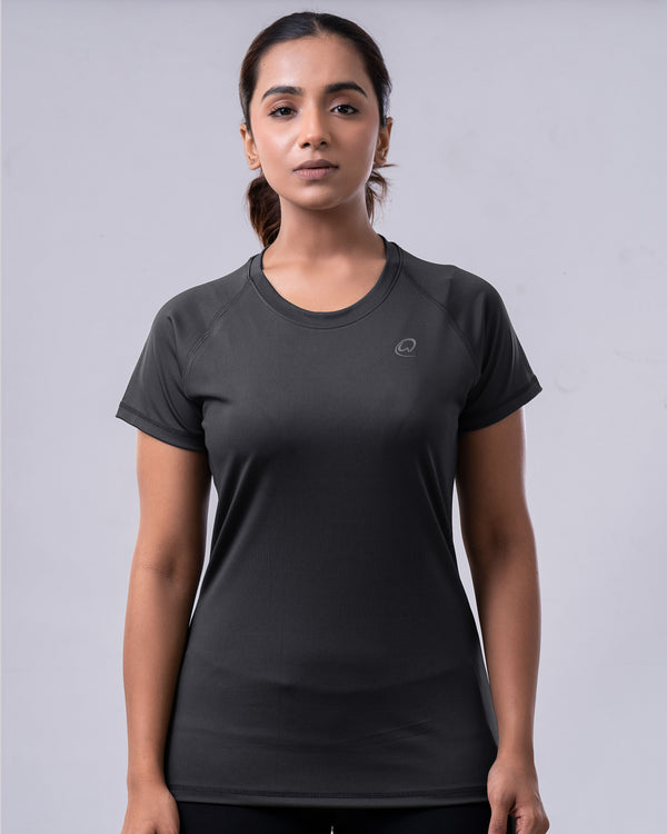 Flexi Fit Dark Grey T-Shirt | WOMINK