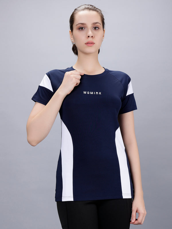 Nova Navy Active T-Shirt | WOMINK
