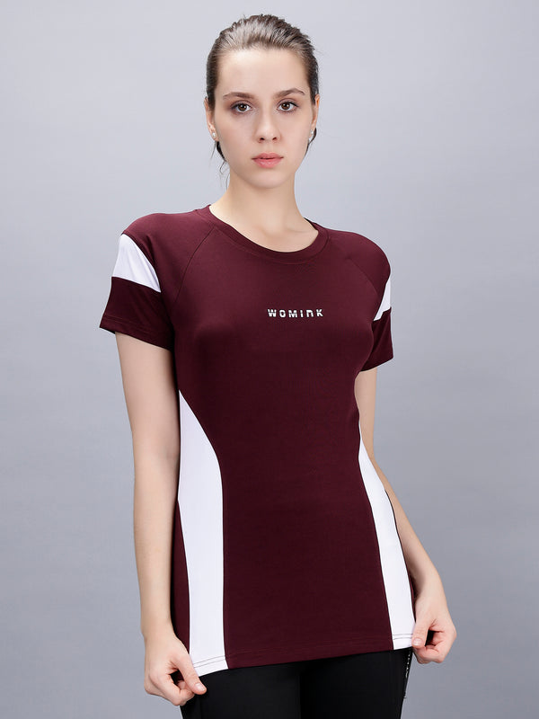 Nova Wine Active T-Shirt | WOMINK