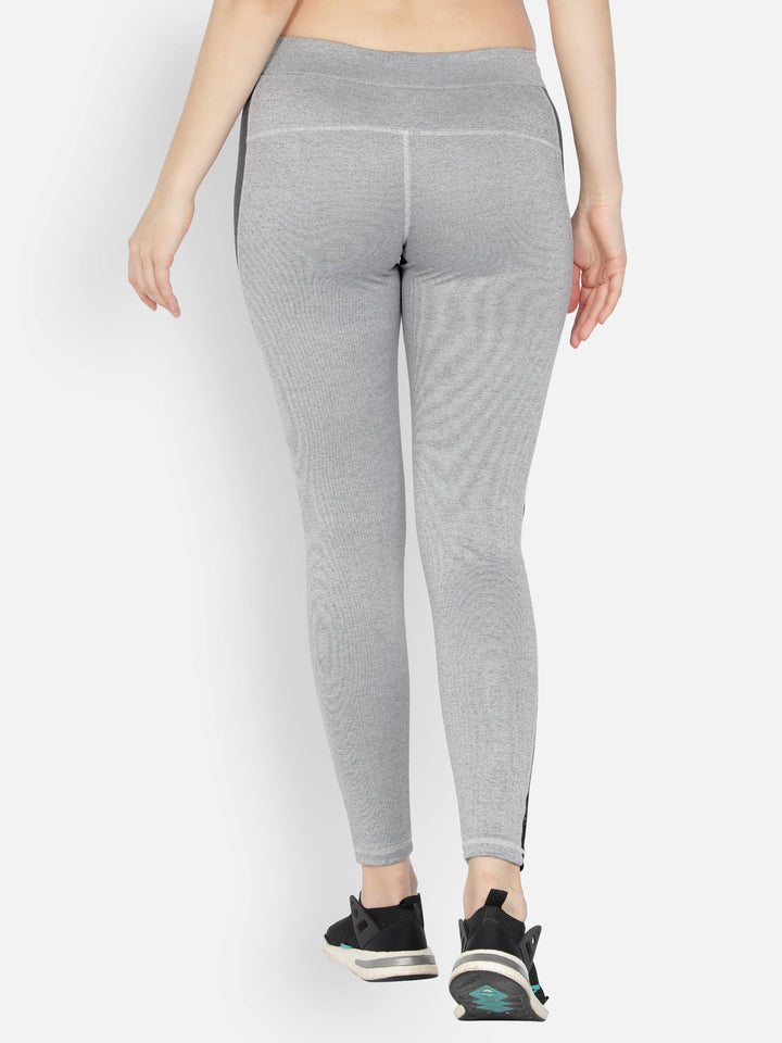 Women's Grey Fitted Active Trackpant - WOMINK