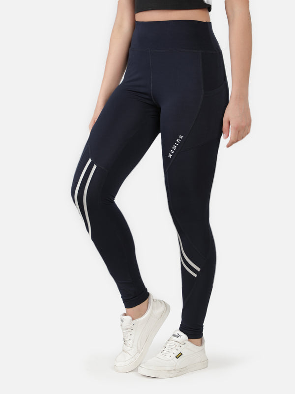 Active Selfcut Tights for Women - Navy